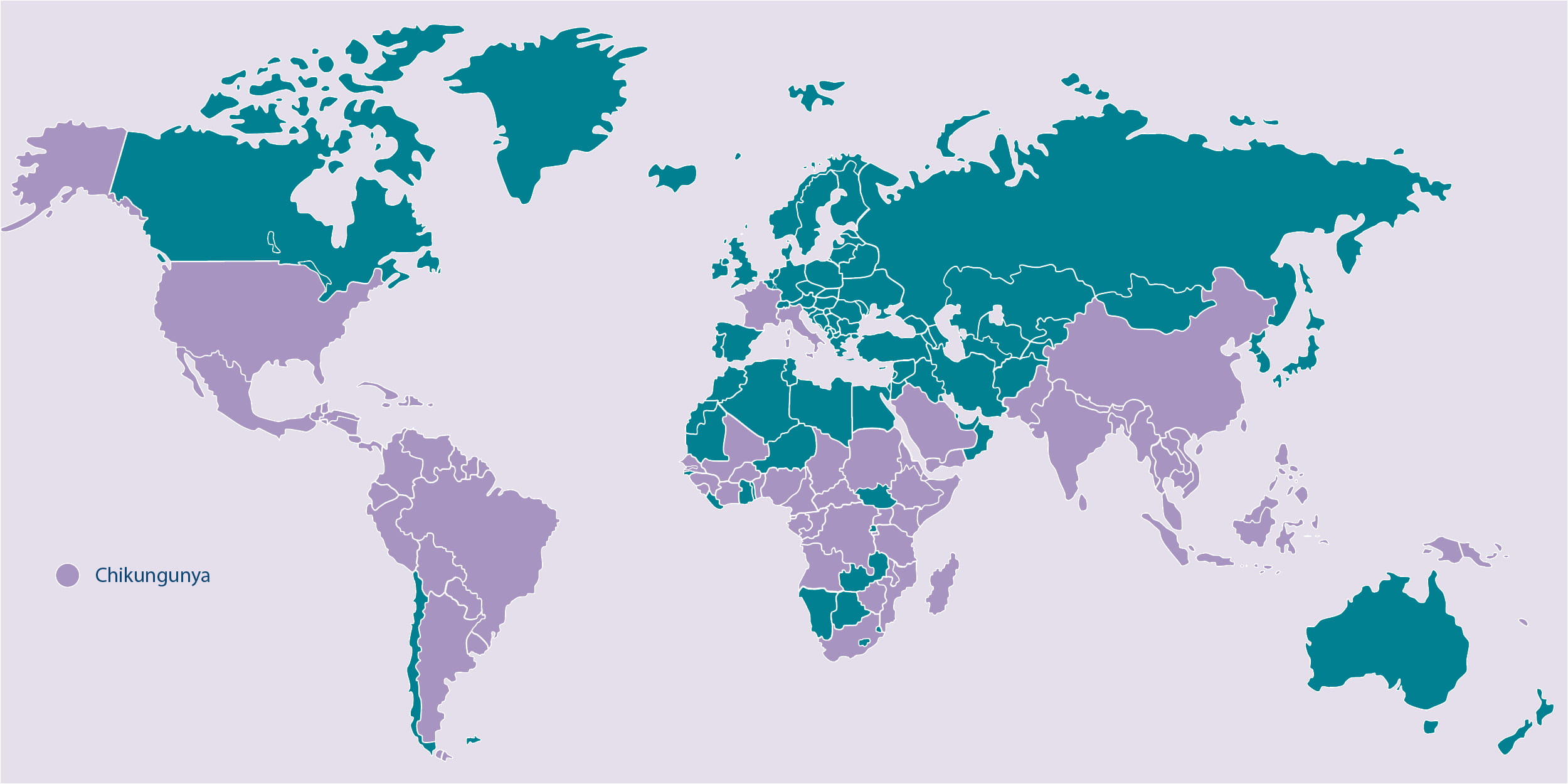 Verbreitungsgebiete Chikungunya